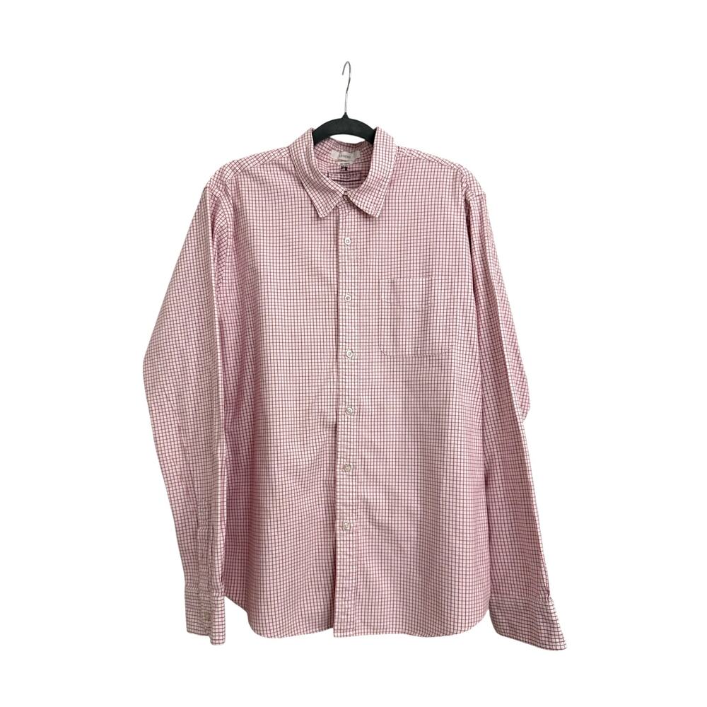 B.D. Baggies Legend Red White Casual Button Down Dress Shirt Size Men's XL